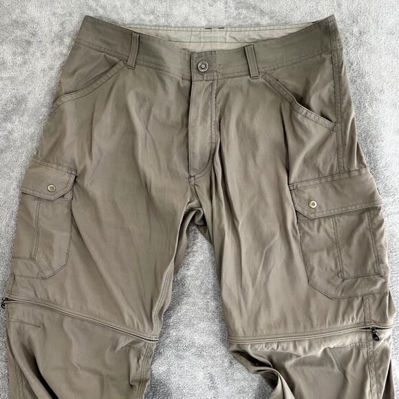 Kuhl Renegade Convertible Stealth Pants Men's 34x32 Hiking Sport Outdoor Tan - Picture 2 of 12